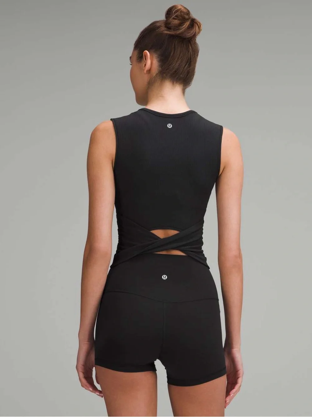 NWT Lululemon All It Takes Back-Twist Tank *Silky in Black